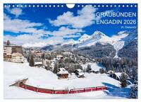 Graubünden Engadin 2026 (Wandkalender 2026 DIN A4 quer), CALVENDO Monatskalender