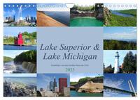 Lake Superior & Lake Michigan (Wandkalender 2025 DIN A4 quer), CALVENDO Monatskalender
