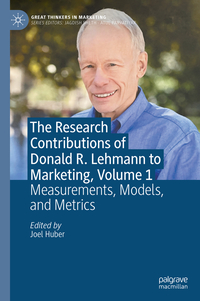 Vorderes Coverbild The Research Contributions of Donald R. Lehmann to Marketing, Volume 1