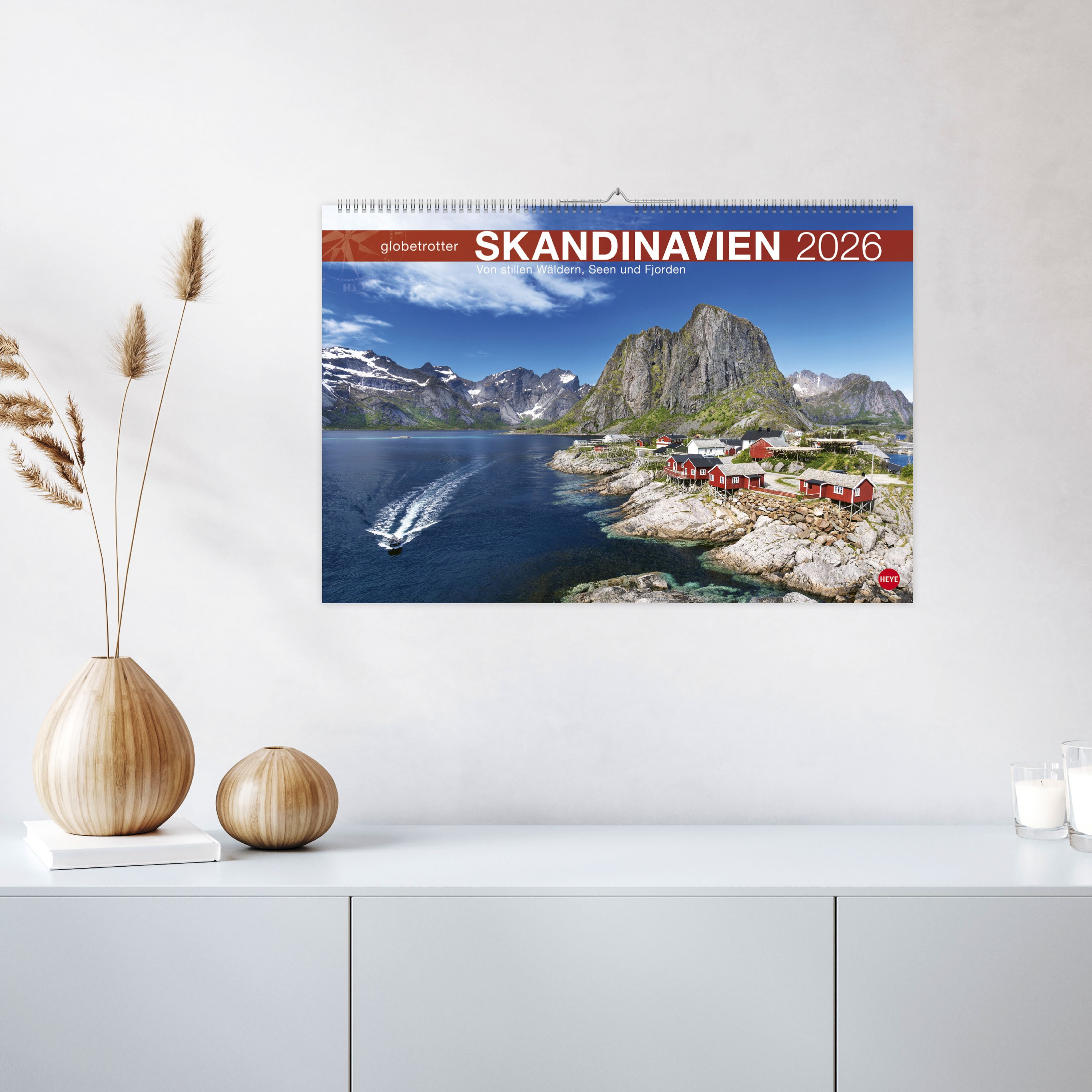 Skandinavien Globetrotter Kalender 2026 - Von stillen Wäldern, Seen und Fjorden