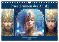 Priesterinnen der Antike. Prachtvolle Fantasy-Portraits (Wandkalender 2026 DIN A4 quer), CALVENDO Monatskalender