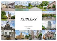 Koblenz Stadtansichten (Tischkalender 2026 DIN A5 quer), CALVENDO Monatskalender