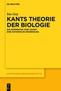 Vorderes Coverbild Kants Theorie der Biologie