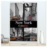 New York Colorkey (hochwertiger Premium Wandkalender 2026 DIN A2 hoch), Kunstdruck in Hochglanz