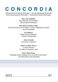 Concordia – Internationale Zeitschrift für Philosophie Heft 81