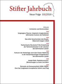 Stifter Jahrbuch. Neue Folge / Stifter Jahrbuch