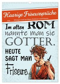 Haarige Friseursprüche (Wandkalender 2026 DIN A3 hoch), CALVENDO Monatskalender