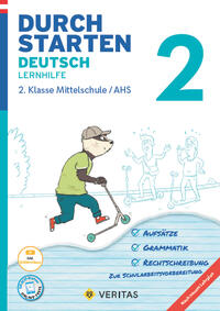 Durchstarten Deutsch 2. Klasse Mittelschule/AHS Lernhilfe