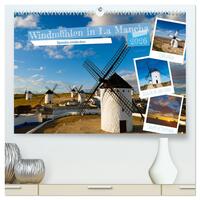 Windmühlen in La Mancha (hochwertiger Premium Wandkalender 2026 DIN A2 quer), Kunstdruck in Hochglanz