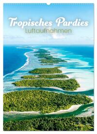 Tropisches Paradies Luftaufnahmen (Wandkalender 2025 DIN A2 hoch), CALVENDO Monatskalender