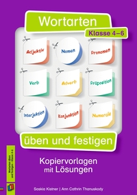 Vorderes Coverbild Wortarten üben und festigen – Klasse 4-6