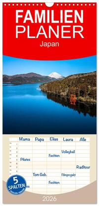 Familienplaner 2026 - Japan - zwischen Tradition und Moderne mit 5 Spalten (Wandkalender, 21 x 45 cm) CALVENDO