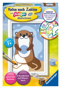 CreArt, Malen nach Zahlen Kinder - Fröhlicher Otter
