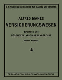 Vorderes Coverbild Versicherungswesen