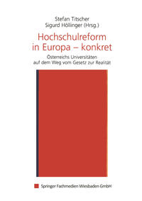 Vorderes Coverbild Hochschulreform in Europa — konkret