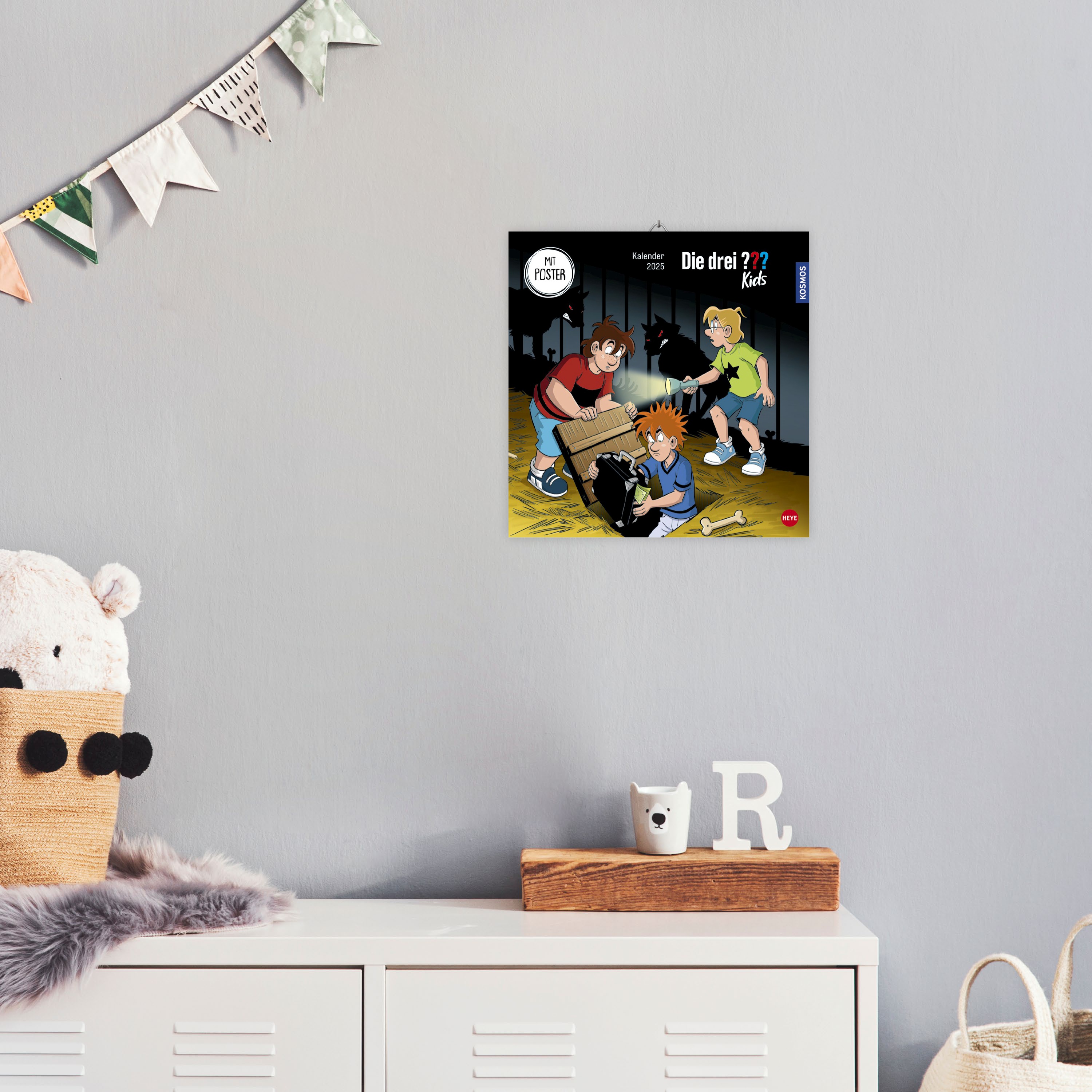 Die drei ??? Kids Broschurkalender 2025