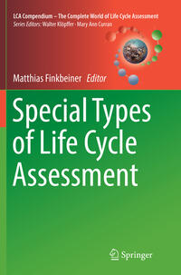 Vorderes Coverbild Special Types of Life Cycle Assessment