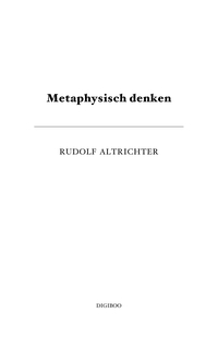 Metaphysisch denken