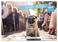 Kleine Helden - eine Hommage an die Mopsrasse (Wandkalender 2025 DIN A4 quer), CALVENDO Monatskalender