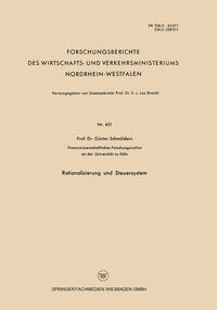Vorderes Coverbild Rationalisierung und Steuersystem