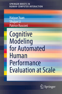 Vorderes Coverbild Cognitive Modeling for Automated Human Performance Evaluation at Scale