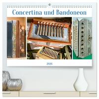 Concertina und Bandoneon (hochwertiger Premium Wandkalender 2026 DIN A2 quer), Kunstdruck in Hochglanz