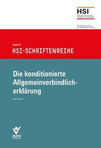 Die konditionierte Allgemeinverbindlicherklärung