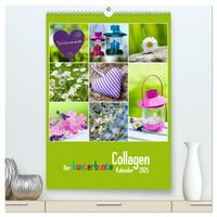 Der kunterbunte Collagen Kalender (hochwertiger Premium Wandkalender 2025 DIN A2 hoch), Kunstdruck in Hochglanz