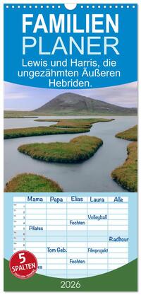Familienplaner 2026 - Lewis und Harris, die ungezähmten Äußeren Hebriden. mit 5 Spalten (Wandkalender, 21 x 45 cm) CALVENDO