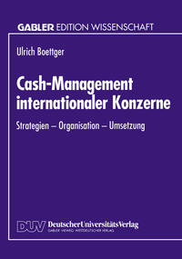 Vorderes Coverbild Cash-Management internationaler Konzerne