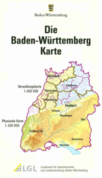 Die Baden-Württemberg Karte