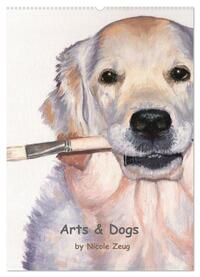 Vorderes Coverbild Arts & Dogs (Wandkalender 2025 DIN A2 hoch), CALVENDO Monatskalender