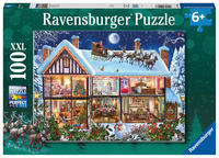 Kinderpuzzle 100 XXL Teile - Weihnachten zu Hause