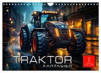 Traktor Fantasien (Wandkalender 2026 DIN A4 quer), CALVENDO Monatskalender