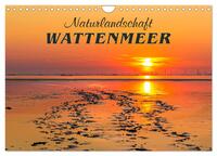 Naturlandschaft WATTENMEER (Wandkalender 2026 DIN A4 quer), CALVENDO Monatskalender