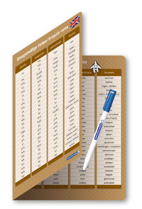Vorderes Coverbild Unregelmäßige Verben / irregular Verbs - Zeitformen - 1 Doppelfeld mit Stift