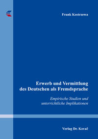Vorderes Coverbild Erwerb und Vermittlung des Deutschen als Fremdsprache