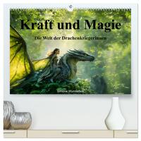 Kraft und Magie - Die Welt der Drachenkriegerinnen (hochwertiger Premium Wandkalender 2025 DIN A2 quer), Kunstdruck in Hochglanz