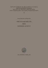 Ortsnamenbuch der Niederlausitz