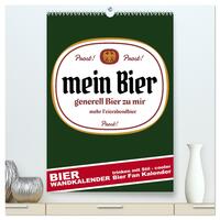 BIER Wandkalender -Trinken mit Stil (hochwertiger Premium Wandkalender 2025 DIN A2 hoch), Kunstdruck in Hochglanz