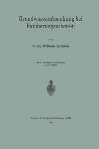 Grundwasserabsenkung bei Fundierungsarbeiten