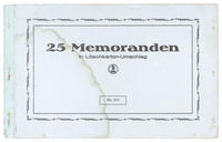 25 Memoranden