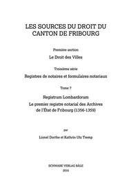 Vorderes Coverbild Registrum Lombardorum