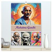 Mahatma Gandhi (hochwertiger Premium Wandkalender 2026 DIN A2 hoch), Kunstdruck in Hochglanz