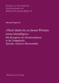 Vorderes Coverbild "Nicht darfst Du diesen Wörtern etwas hinzufügen"