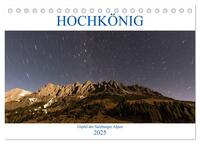HOCHKÖNIG - Gipfel der Salzburger Alpen (Tischkalender 2025 DIN A5 quer), CALVENDO Monatskalender