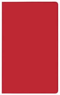 Taschenkalender Saturn Leporello PVC rot 2025