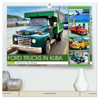FORD TRUCKS IN KUBA - Veteranen der Strasse (hochwertiger Premium Wandkalender 2026 DIN A2 quer), Kunstdruck in Hochglanz