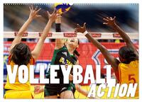 Volleyball Action (Wandkalender 2026 DIN A2 quer), CALVENDO Monatskalender