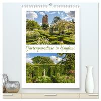 Gartenparadiese in England (hochwertiger Premium Wandkalender 2026 DIN A2 hoch), Kunstdruck in Hochglanz
